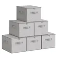 Aufbewahrungsbox mit Deckel faltbare Stoffbox mit Griffen Aufbewahrung für
