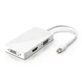 CSL 3in1 Mini Display Port zu HDMI + DVI + VGA Adapter / Konverter für PC & MAC
