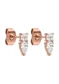 Purelei Eternal Flame Ohrstecker – Glitzernde Zirkonia Ohrringe für Damen – Edelstahl 18K vergoldet – 3 x 8 mm – Perfekt für Curated Ear Looks – Gold/Silber/Roségold (Rosegold)