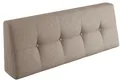 sunnypillow Rückenkissen Palettenkissen gesteppt Rückenkissen 120x40x20/10cm, Sandfarben