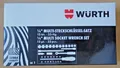 WÜRTH Steckschlüssel Set 1/4 Zoll 33tlg. 096511032 Ratschen Set Knarrenkasten
