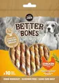 Zeus & Zoe BetterBones, gedrehte Kaustangen für Hunde, mit Hühnerfleisch-, Rosmarin- und Thymiangeschmack, 10 Stück, 114 g.
