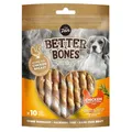 Zeus BetterBones Twists Hühnerfleisch 10 Stück für Hunde ohne Rohhaut
