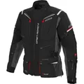 Herren Motorrad Jacke 28 kurz - Büse Open Road 3 III wasserdicht - schwarz-rot
