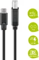 GOOBAY 67985 - USB 2.0 Kabel, C Stecker auf B Stecker, 1 m