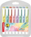 STABILO® SWING COLOR TEXTMARKER 8 STÜCK PASTELLFARBEN NEU OVP