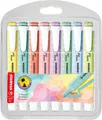 Textmarker - STABILO swing cool Pastel - 8er Pack - mit 8 verschiedenen Farben