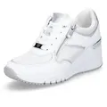 MARCO TOZZI Marco Tozzi Damen Keil Sneaker weiß silber Sneaker silberfarben|weiß 40 EU