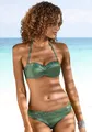 Bügel-Bandeau-Bikini, mit Pailletten, Gr. 34 - Cup E, smaragd Cup E