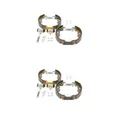 2x Bosch 0 204 114 197 Bremsbackensatz Hinten für Mercedes-Benz Renault Dacia