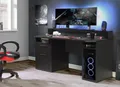 Gamingtisch Computertisch Schreibtisch Spielzimmer Gamertisch TEZAUR Schwarz