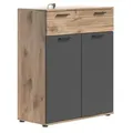 Schuhschrank Mason ca. 90x140 cm Eiche/Grau