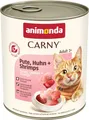 animonda Carny Katzen Nassfutter Pute + Huhn + Shrimps (6 x 800g), getreidefreies Katzen Nassfutter ohne Zucker, mit frischen fleischigen Zutaten