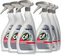 Cif Professional Badreiniger 2-in-1 Reiniger und Entkalker, auch für verchromte Oberflächen, Kunststoffe mit Keramik, 6 x 0,75L