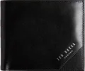 Ted Baker Leder Geldbörse PRUGS Leather Bifold Coin Wallet Black schwarz