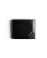 Ted Baker Herren Prugs Embossed Corner Leather Bifold Coin Wallet Reisezubehör-Bi-Fold-Brieftasche, Schwarz