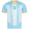 JELEX Performante Herren Trikot | mit eingesticktem Logo & Kurzarm | modernes Design für Fußballfans | ideal für Sammler (DE/NL/SE/PL, Alphanumerisch, L, Regular, Regular, Argentinien)