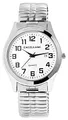 Excellanc Herren-Uhr Zugband Edelstahl Comfort fit Datum Analog Quarz 2700021 (silberfarbig weiß)