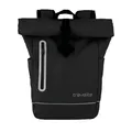 Travelite Rolltop Rucksack wasserfest, Fahrradrucksack, Freizeitrucksack mit Rolltop Verschluss & Reflektoren, BASICS, 48 cm, 19 Liter
