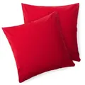 Blumtal Kissenbezug, Rot, Textil, Quadratisch, 50x50 cm, Oeko-Tex® Standard 100, Wohntextilien, Bezüge, Kissenbezüge
