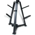 ZERRO Hantelständer Hantelablage Gewichteständer 25 30 45mm Hantelscheibenständer, Color:Schwarz - Schwarz
