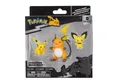 Jazwares Spielfigur Pokémon - Select Entwicklungs Multipack - Pichu, Pikachu & Raichu (NEU