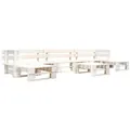 Vidaxl 6-tlg. Paletten-lounge-set Holz Weiß