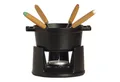 Staub Fondue Staub Specialities Gusseisen Mini Fondue Set, 10 cm rund Schwarz