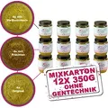 Wildvogel Erdnussbutter Mix-Karton 12 x 350g - normale, mit Früchten und Mehlwürmern - MeinWildvogel