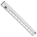 Lichtleiste mit Bewegungsmelder 9 LED SMD Unterbauleuchte mit PIR Sensor Silber