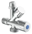 Kirchhoff Geräte-Eckventil, 1/2" AG, x 3/4" AG x 3/8" AG x 10 mmQ
