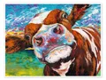 Posterlounge Wandbild Neugierige Kuh II, Carolee Vitaletti, erhältlich als Poster, Leinwandbild, Wandsticker oder Acrylglasbild