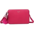 Gallantry, Damen-Umhängetasche mit Bommel & Schal, Fuchsienrot - Rosa