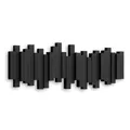 UMBRA STICKS HOOK BLACK - platzsparende Garderobenleiste mit 5 beweglichen Haken