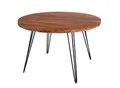 riess-ambiente Esstisch SCORPION - 120cm rund Akazie natur Massivholz Hairpin Legs Retro Design