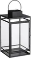 Mica Laterne Storm schwarz aus Eisen 36 x 19 x 19,5 cm  Laterne