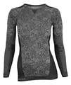 STARK SOUL Damen Seamless Funktionsunterwäsche, Thermo Unterwäsche, Langarm Shirt, Grau, Gr. L/XL