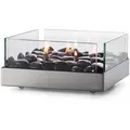 Philippi - Fireplace Tischkamin, 23 x 23 cm, silber / schwarz