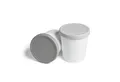Springlane Thermobehälter für Speiseeis, verschiedene Variationen, Kunststoff, 2er-Set Grau, 1 Liter, doppelwandig