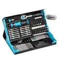 HAZET Smartcase Bit-Satz 2200SC-31 I 73-teilig, Antrieb: Sechskant 6,3 (1/4 Zoll), maximal viele Werkzeuge auf kleinstem Raum für beste Übersicht I klappbarer Werkzeug-Satz Made in Germany