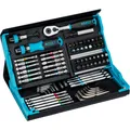 SmartCase Bit-Satz , 73-teilig (schwarz/blau, 1/4", mit Umschaltknarre) 2200SC-3