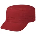 Stetson Gosper Armycap Stoffcap UV-Schutz 40 Damen Herren Sommer Winter dunkelrot M (56-57 cm)