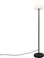 Außen Stehlampe Schwarz mit Weißem Schirm IP65 25 cm Virginia
