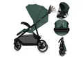 lionelo Kombi-Kinderwagen EMMA ONE, (Set), Wartungsfreie Räder/Einhand-Faltmechanismus/XXL-Verdeck