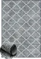 MY-RUG Outdoor-Teppich "Bonnie" 230X160 cm, grau, mit modernem Muster, für Terrasse oder Balkon