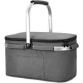 Große isolierte Kühltasche - Faltbarer Picknickkorb für 2 Personen, Thermokor...
