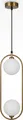 Maytoni Pendelleuchte Ring Gold, 2xG9, exkl. Leuchtmittel