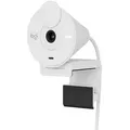Logitech Brio 300 Full HD Webcam - OFF-WHITE, USB-C Anschluss, Integriertes Mikrofon, Abdeckblende, Monitor-/Notebook-Halterung