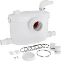 XPOtool 4/1 Kleinhebeanlage 400 W mit Häcksler, Hebeanlage bis 8,5 m Höhe, Abwasserhebeanlage mit 4 Einlässen, Fäkalienhebeanlage für WC und D...