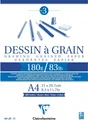 Clairefontaine 96624C - Zeichenblock Dessin à grain, kopfseitig geleimt, gekörnt